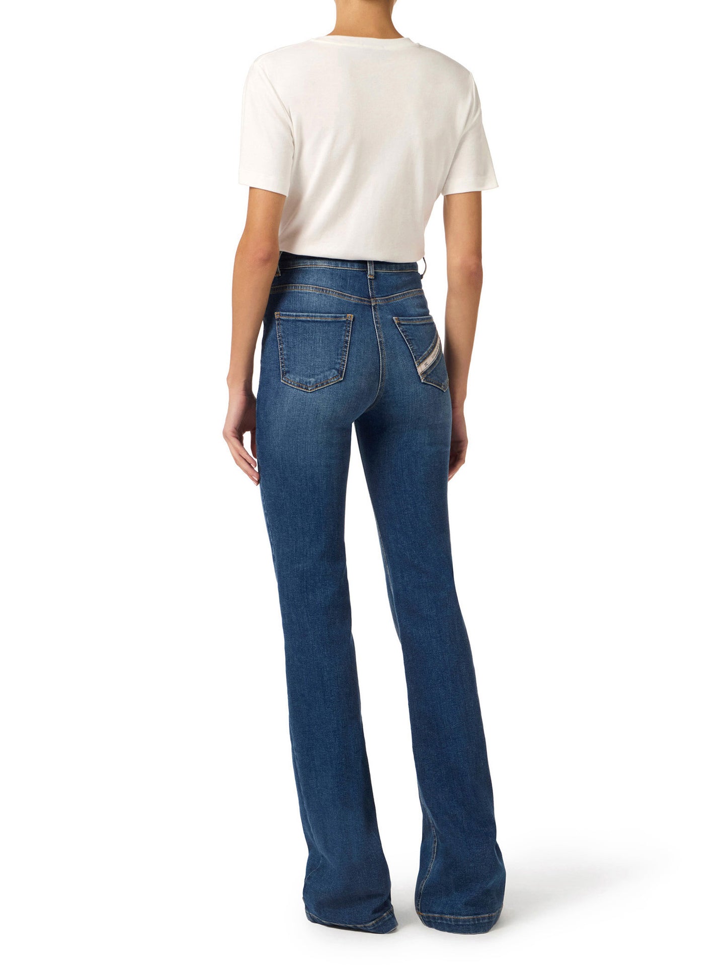 Boot-cut jeans with zip