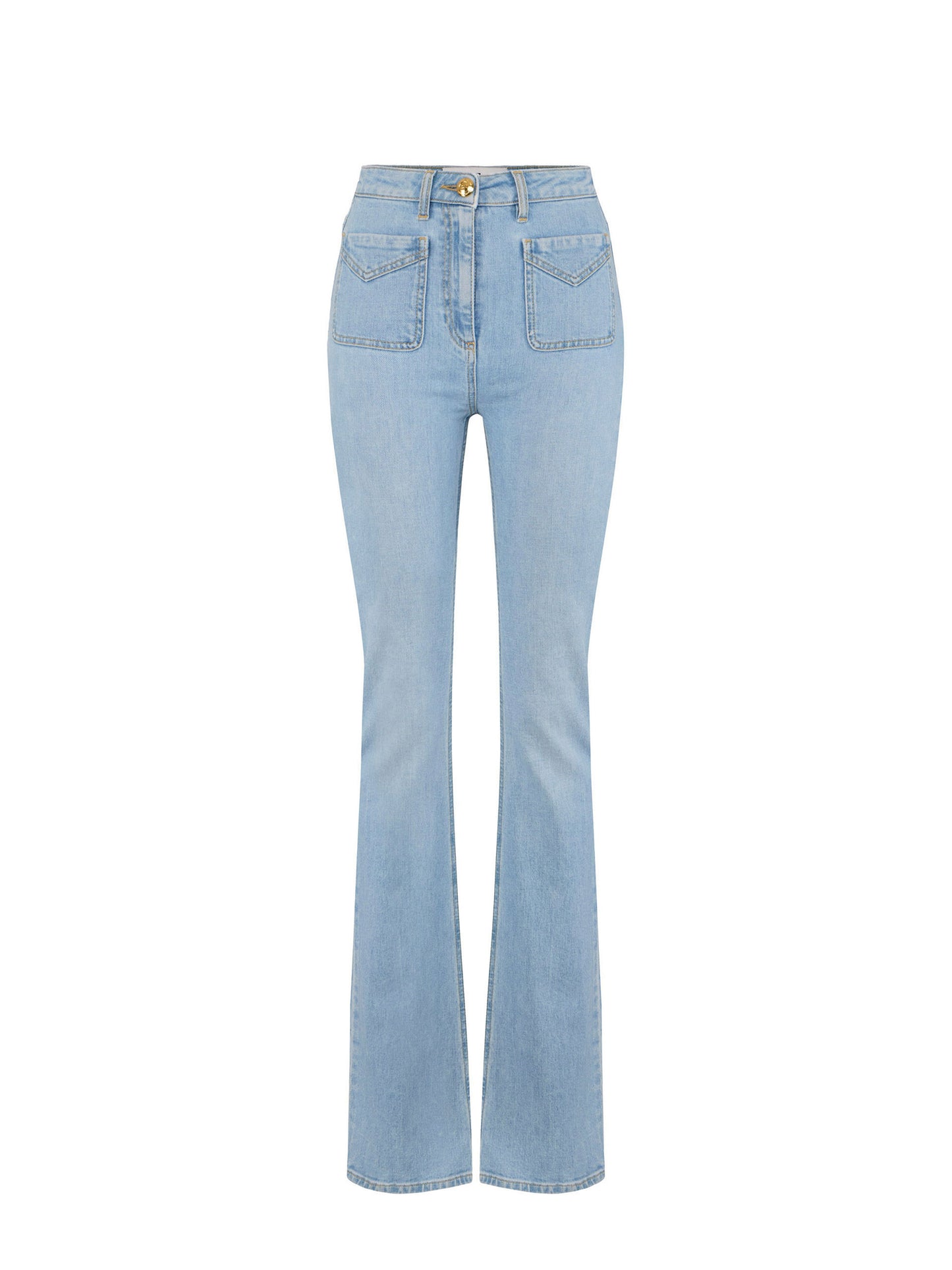 Boot-cut jeans with small pockets