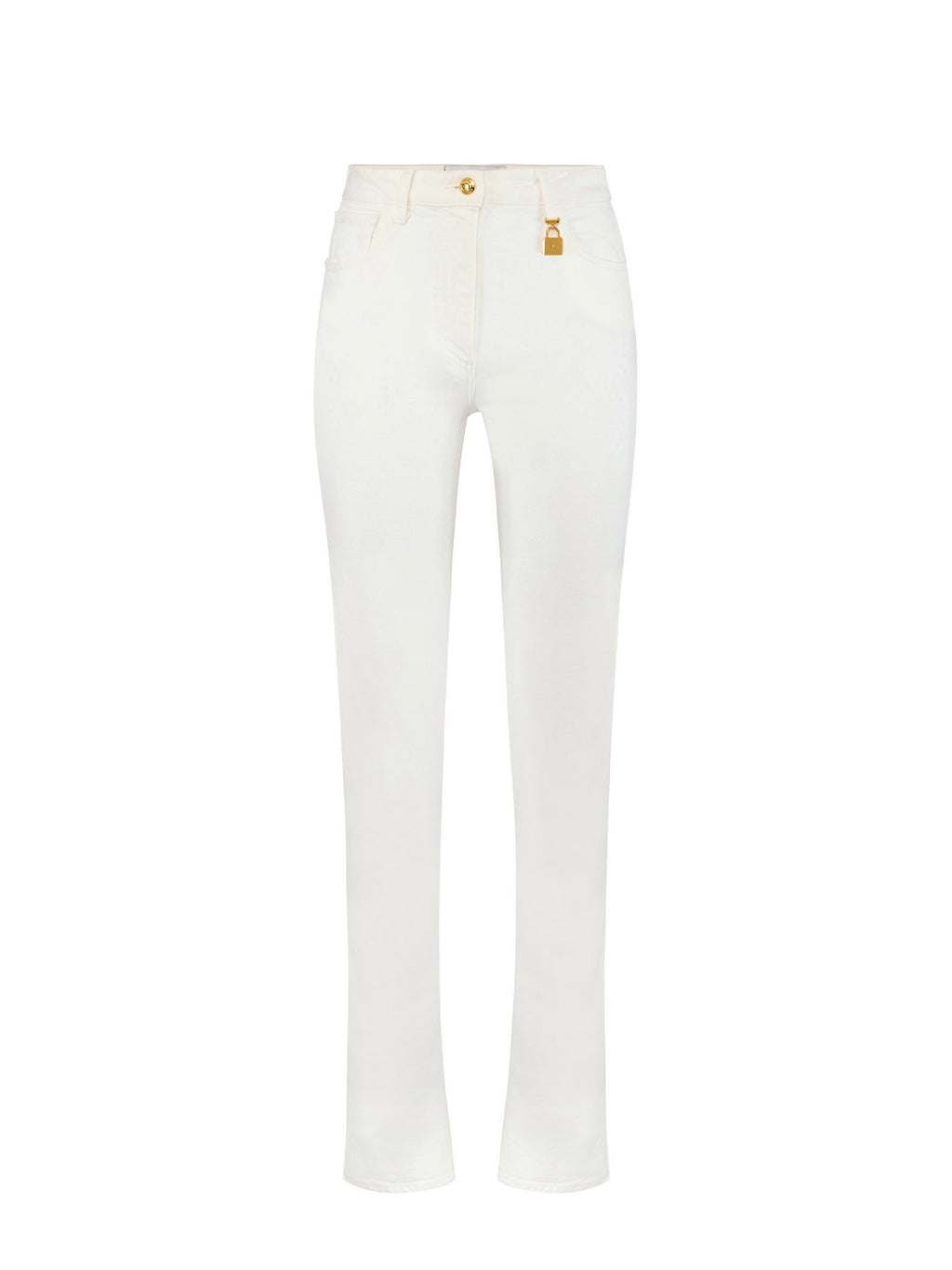 Skinny jeans with jewel padlock