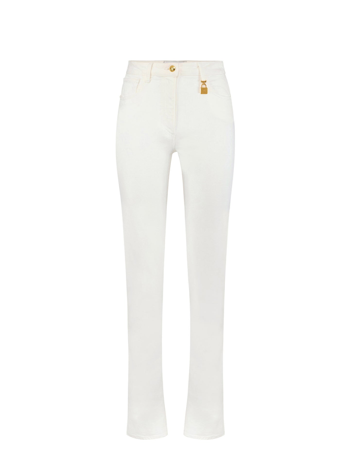 Skinny jeans with jewel padlock