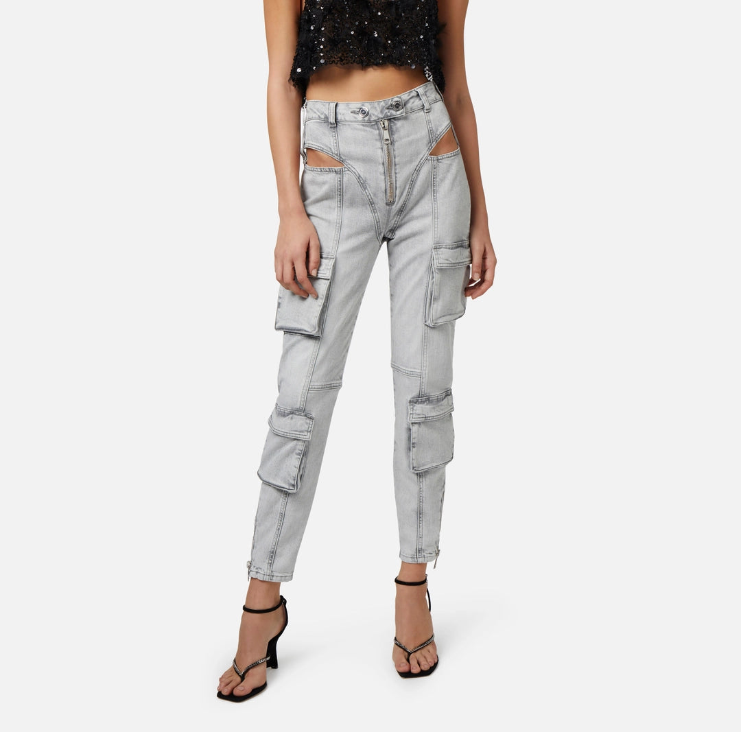 Skinny jeans with cut-out | LAST PIECE: 26