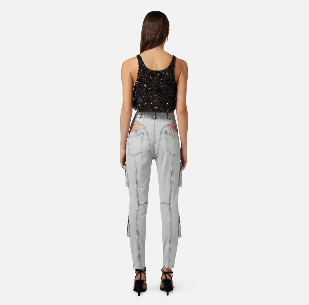 Skinny jeans with cut-out | LAST PIECE: 26