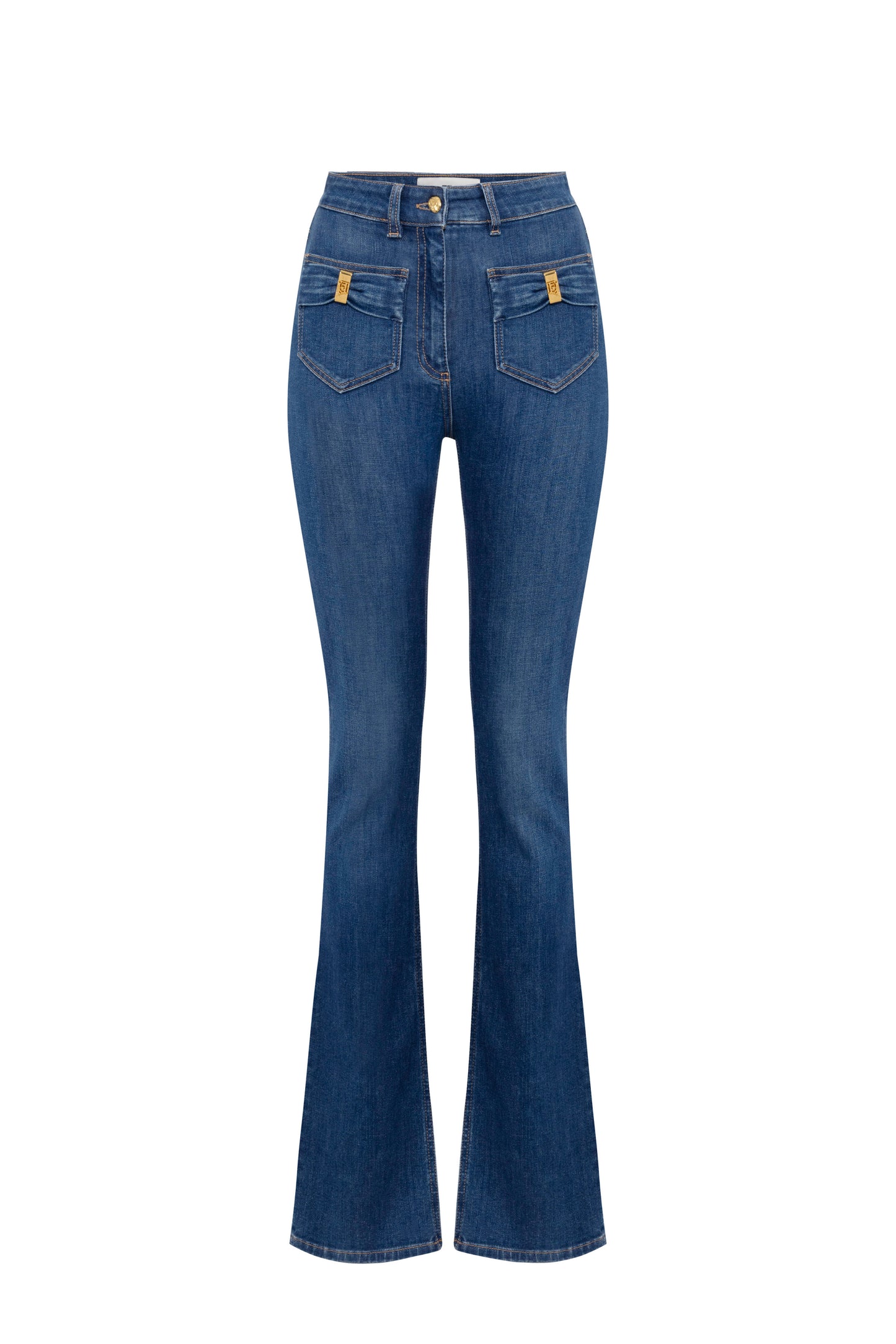 Jeans with small pockets and bow details