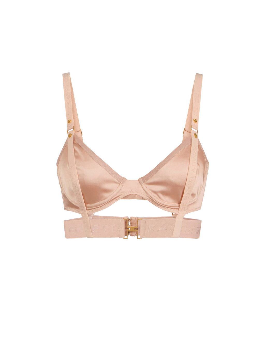 Bra in satin and tulle