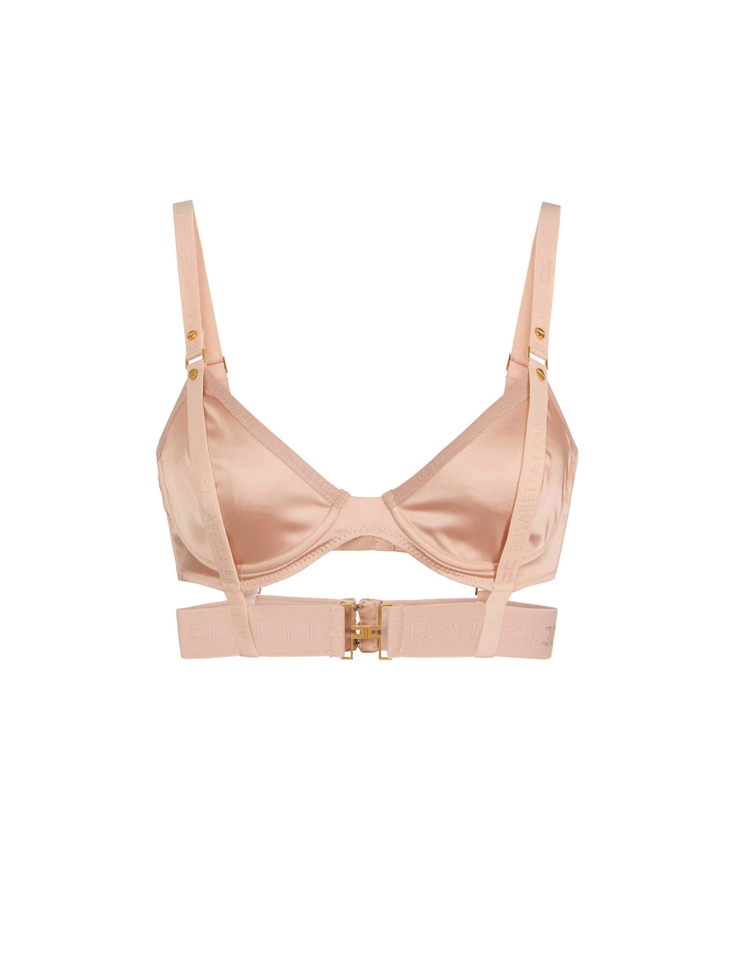 Bra in satin and tulle