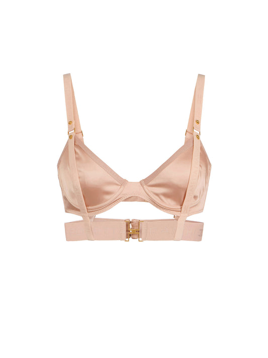 Bra in satin and tulle
