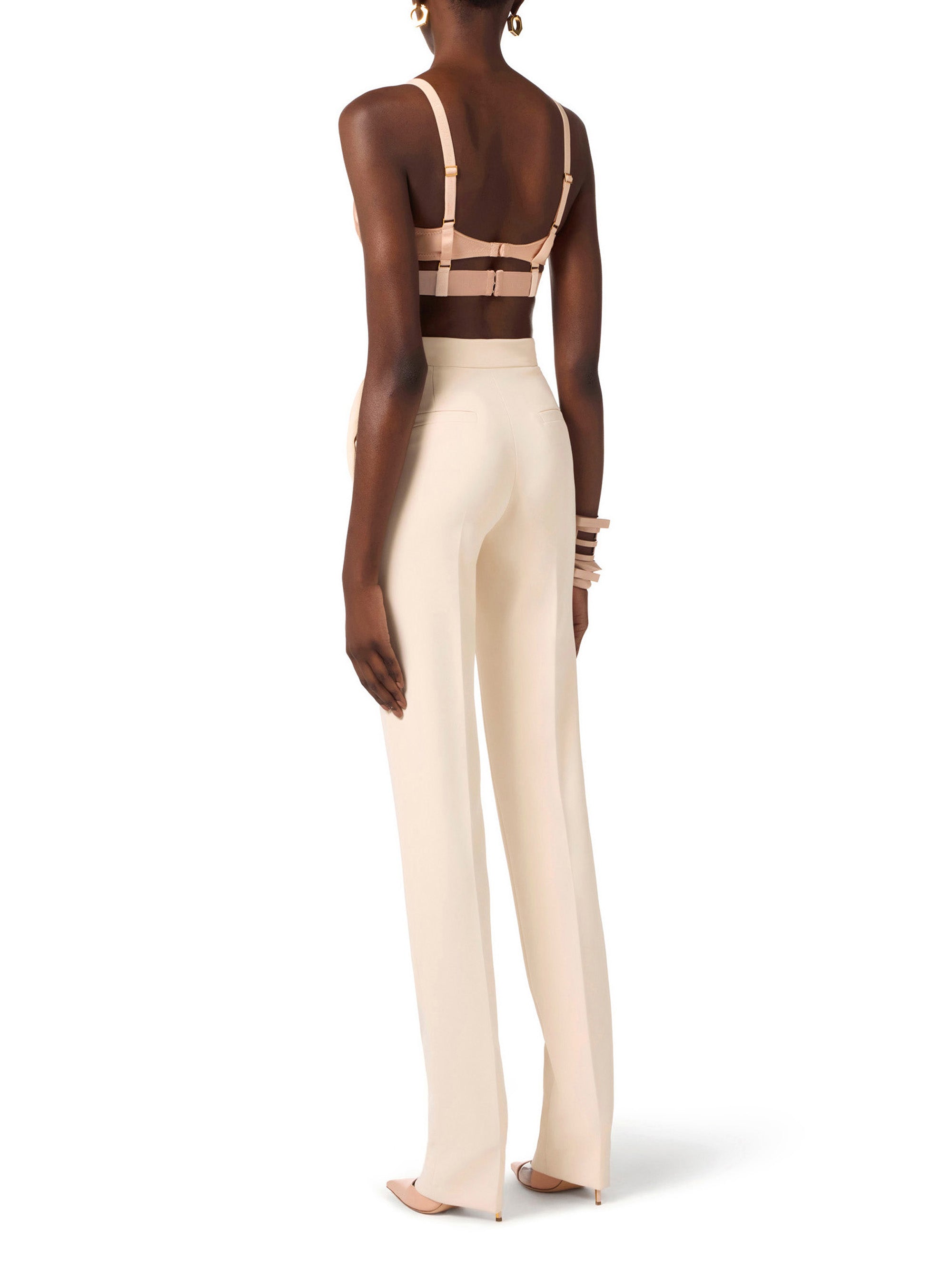 Bra in satin and tulle