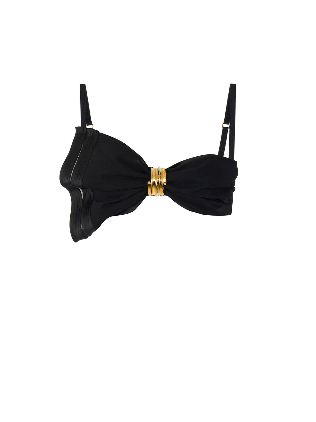 Bra in satin and tulle