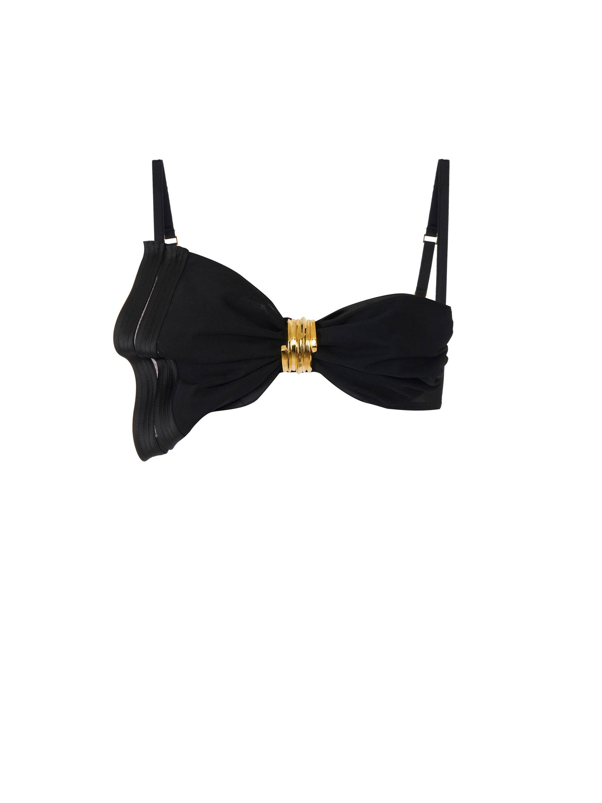 Bra in satin and tulle