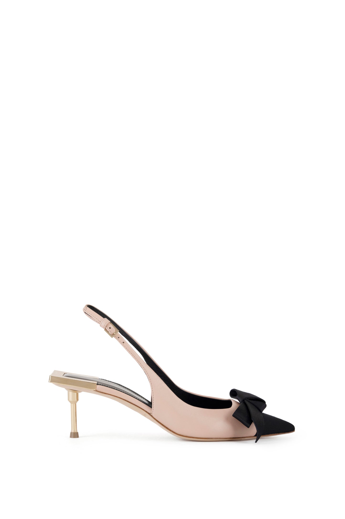 Slingback in nappa leather with satin bow