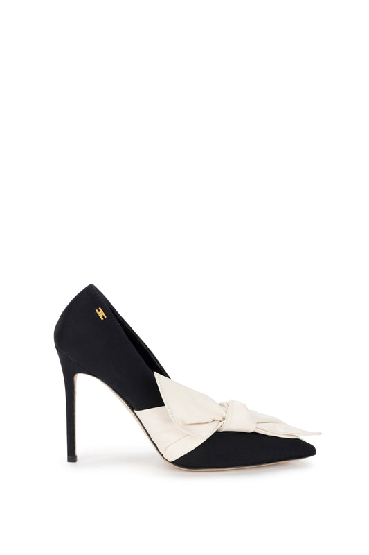 Grosgrain pumps with maxi bow