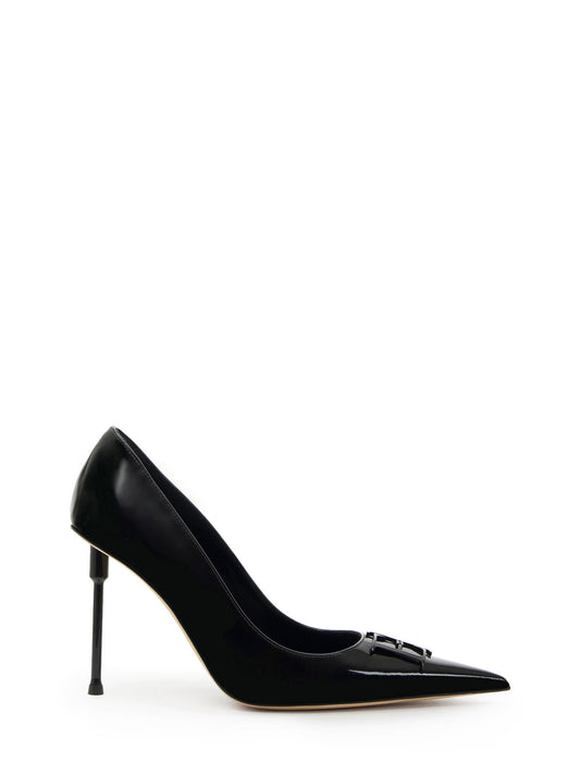 Patent leather pumps