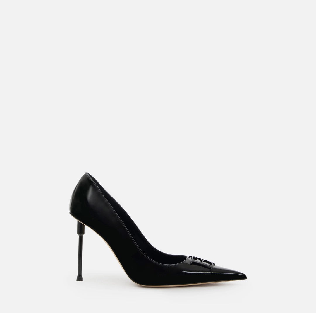 Patent leather pumps
