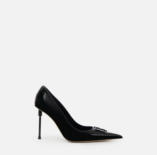 Patent leather pumps