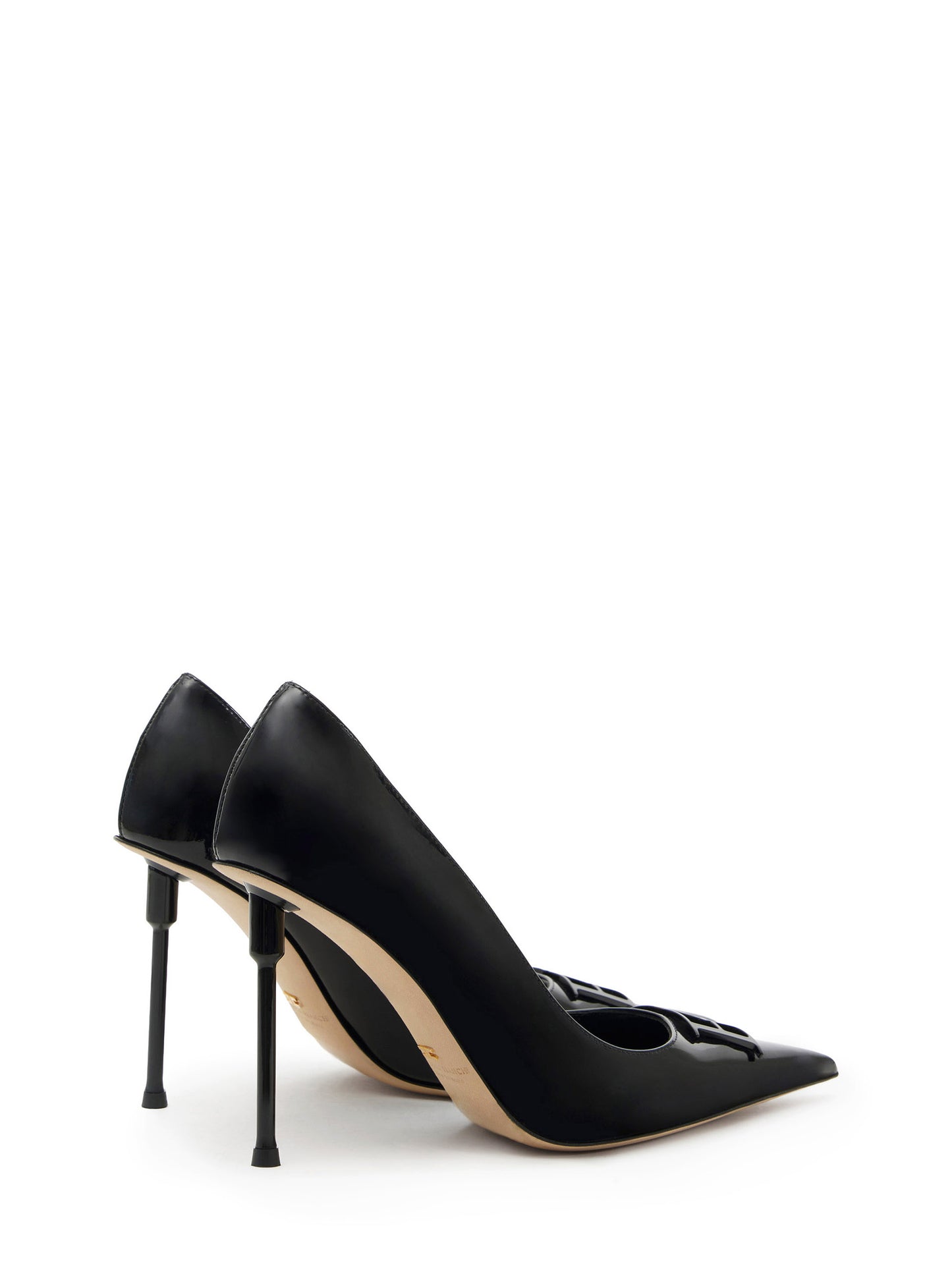 Patent leather pumps