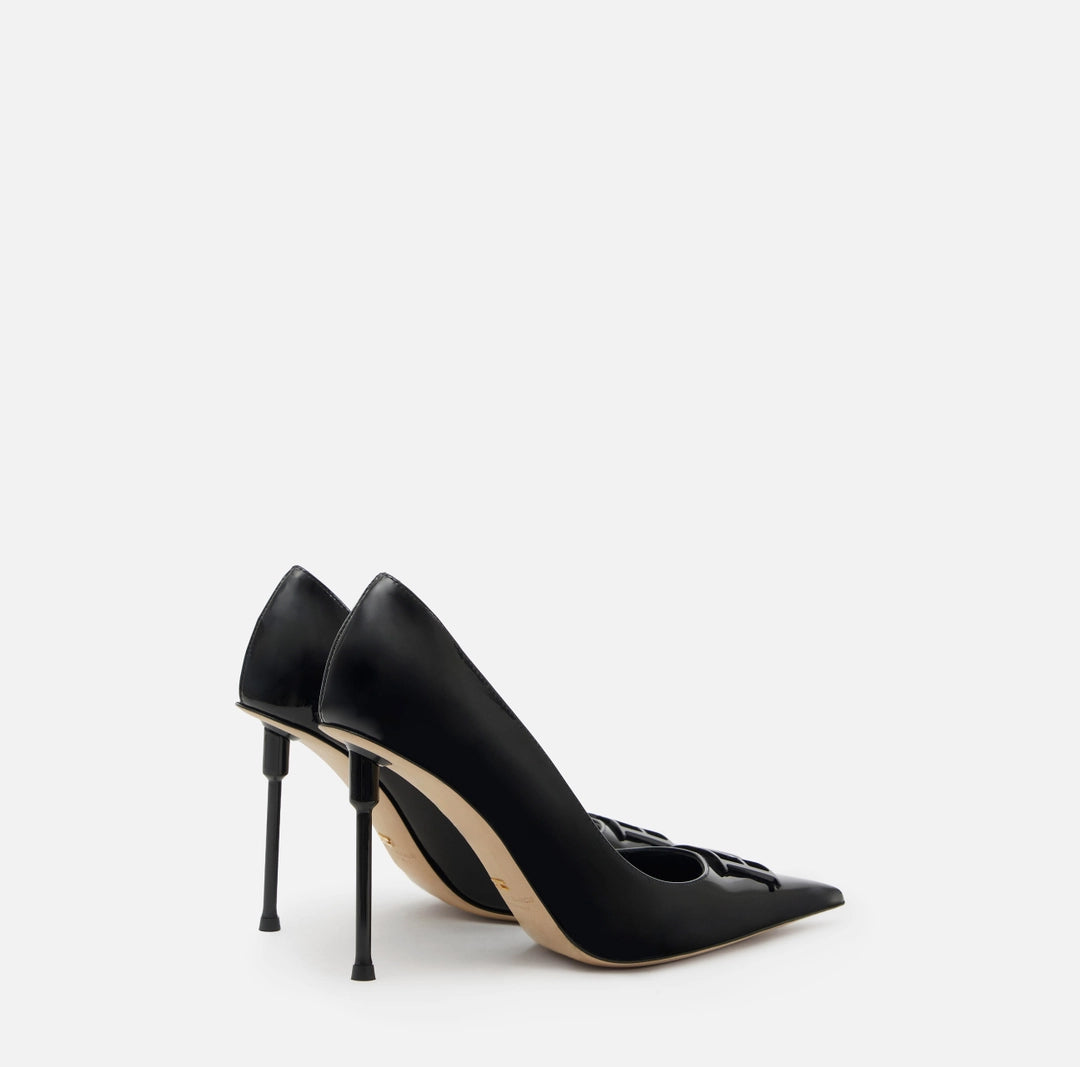 Patent leather pumps