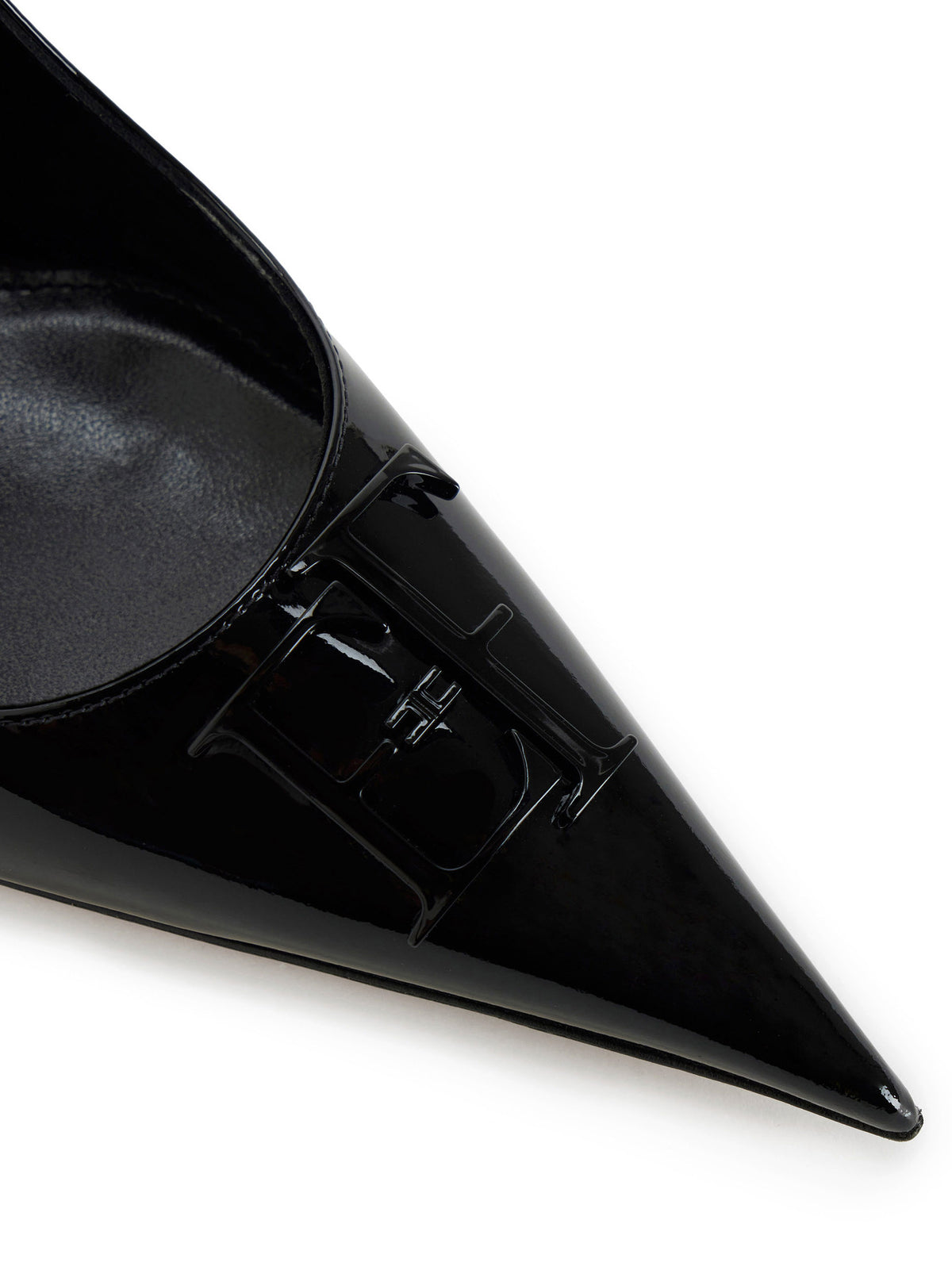 Patent leather pumps