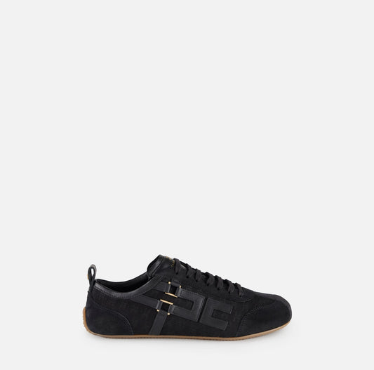 Nappa leather and suede sneakers