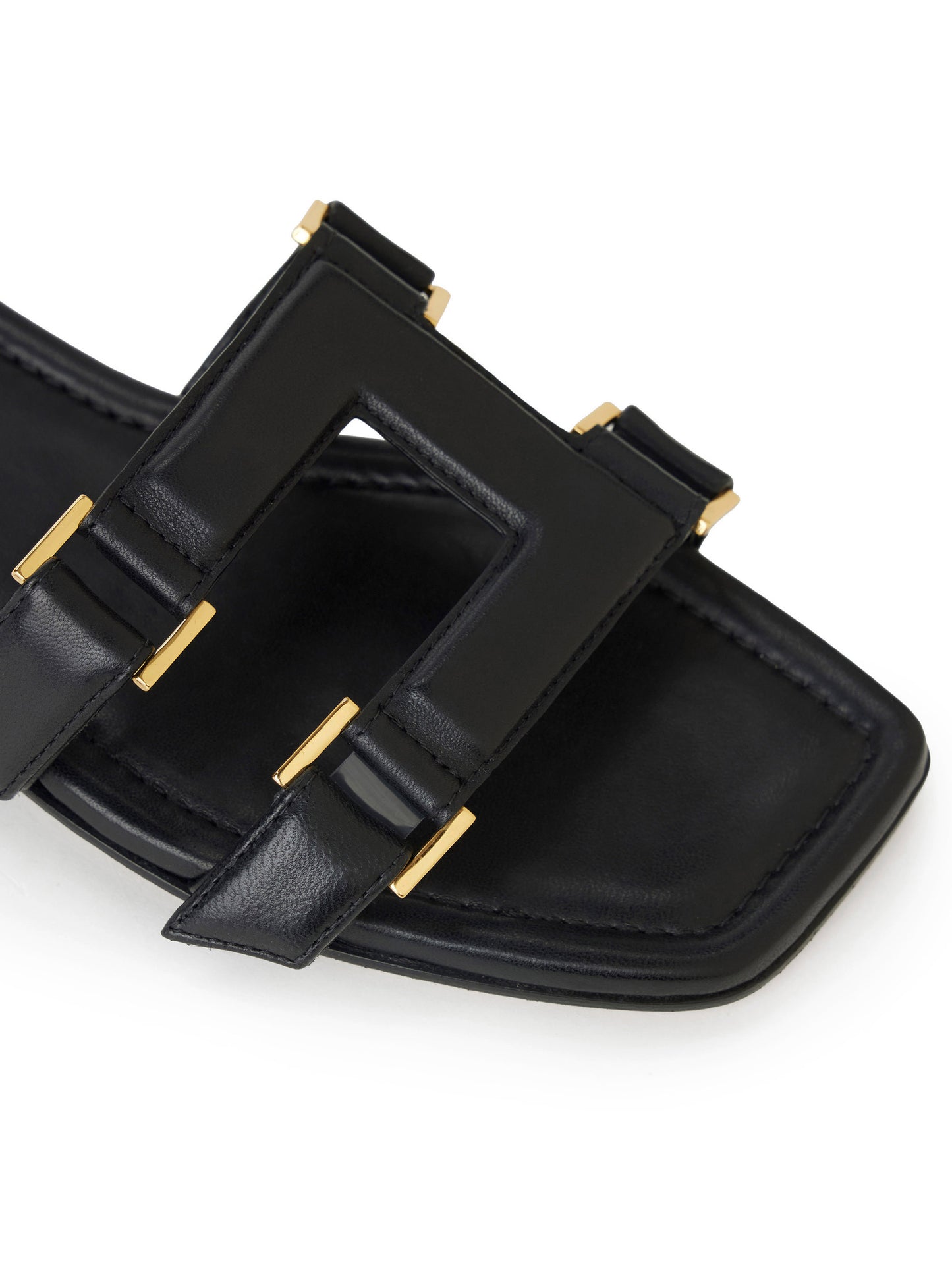 Flat nappa leather sandals