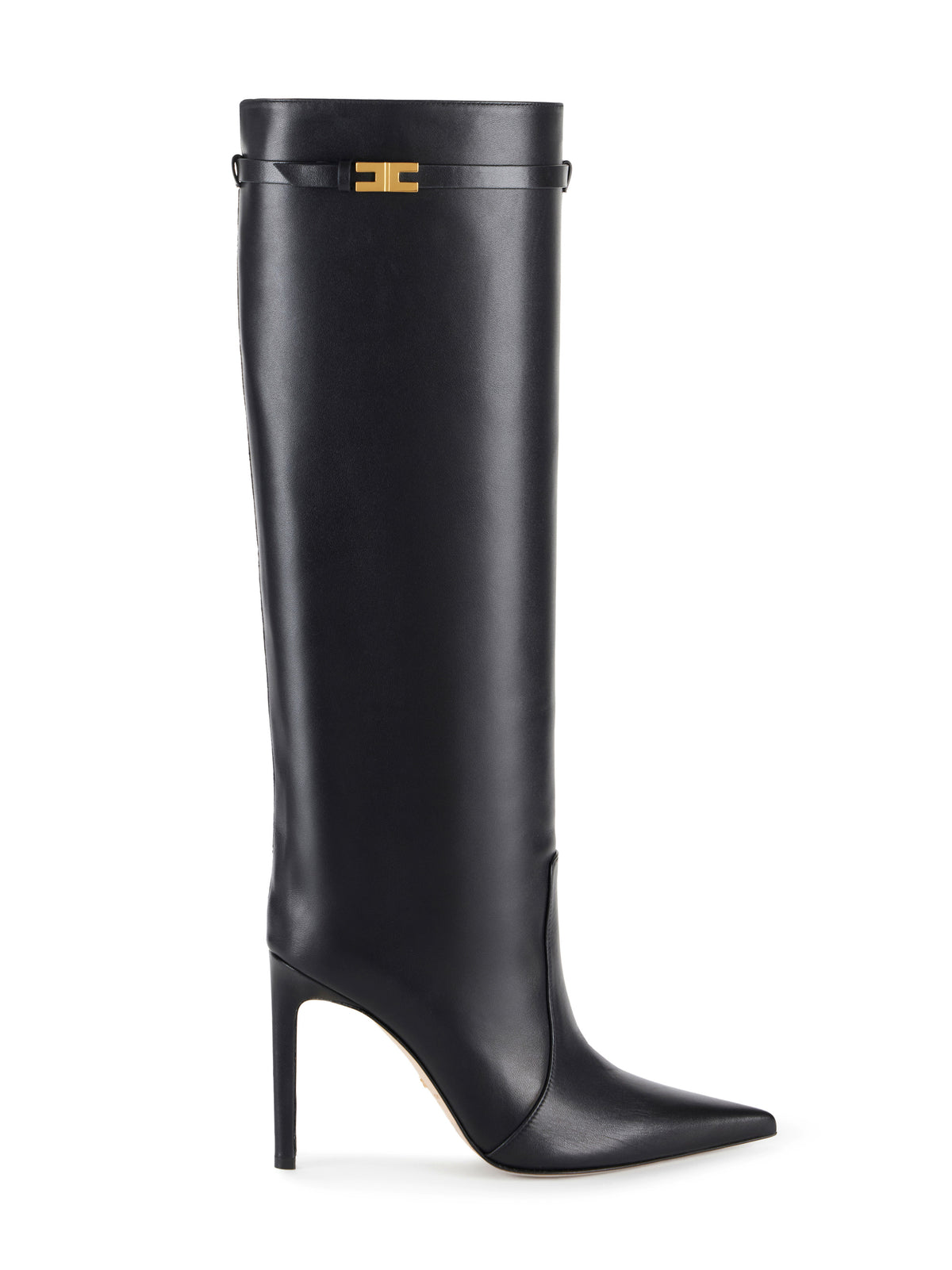 Boots in nappa effect calfskin
