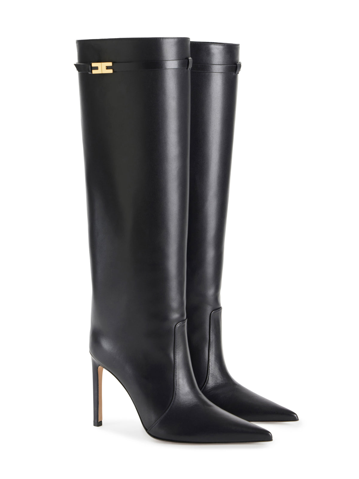 Boots in nappa effect calfskin