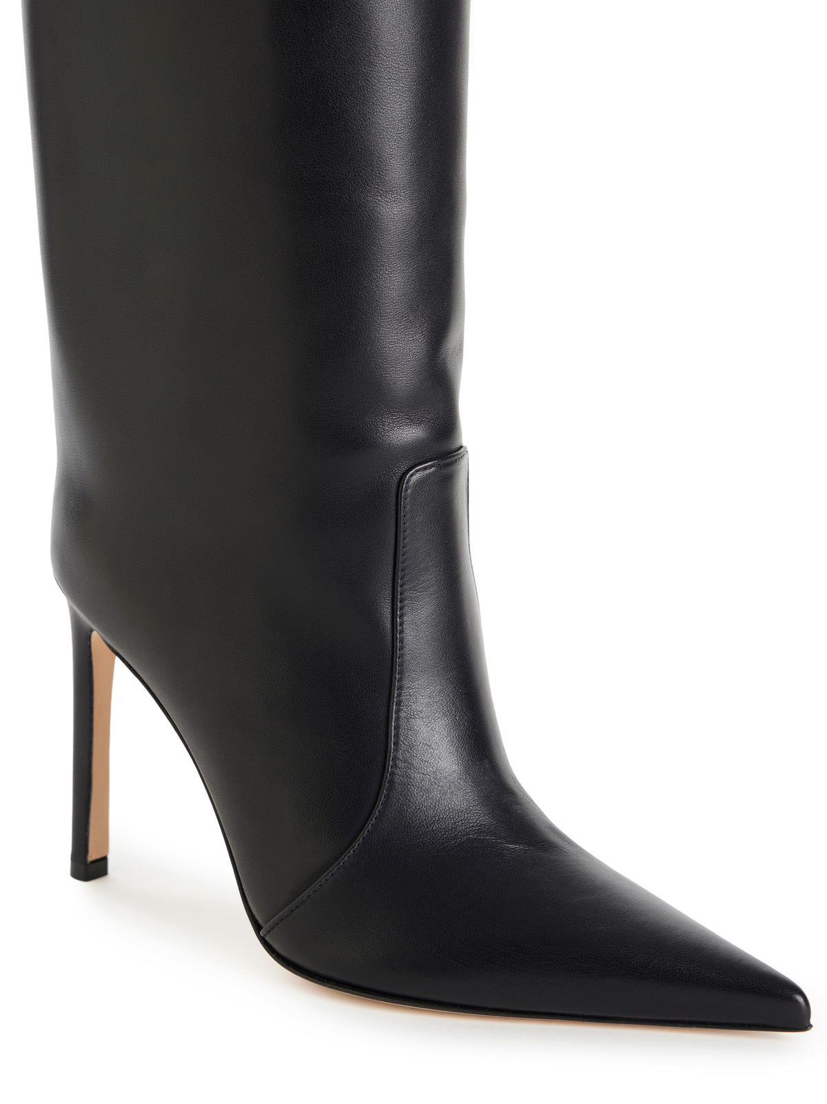 Boots in nappa effect calfskin