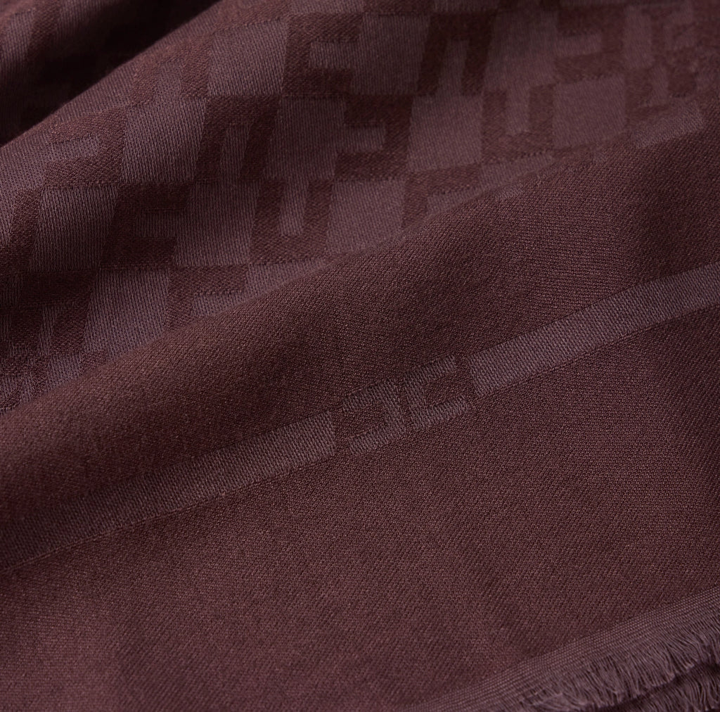 Scarf with logo pattern