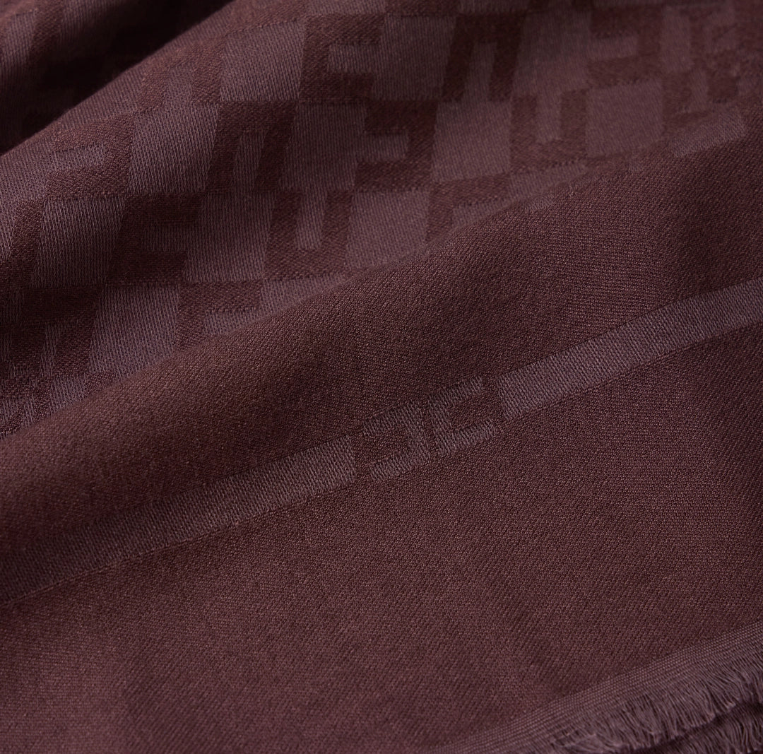 Scarf with logo pattern