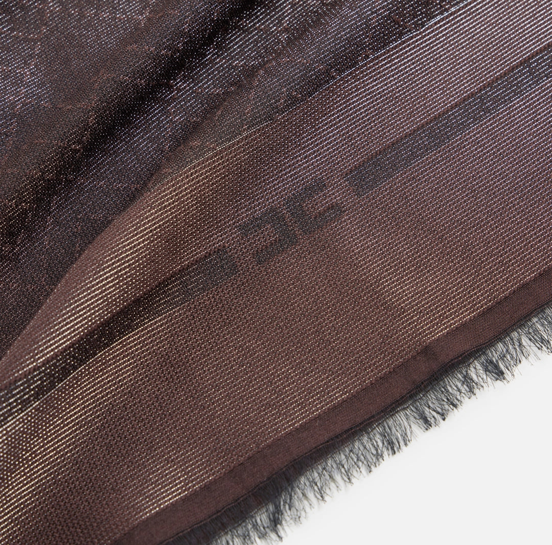 Scarf with logo pattern