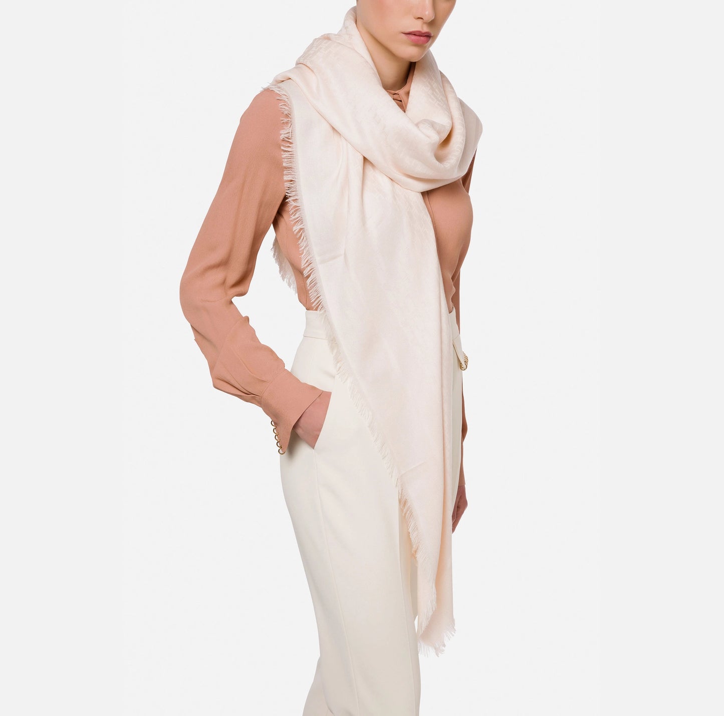 Elisabetta Franchi Heavy Pashmina Scarf