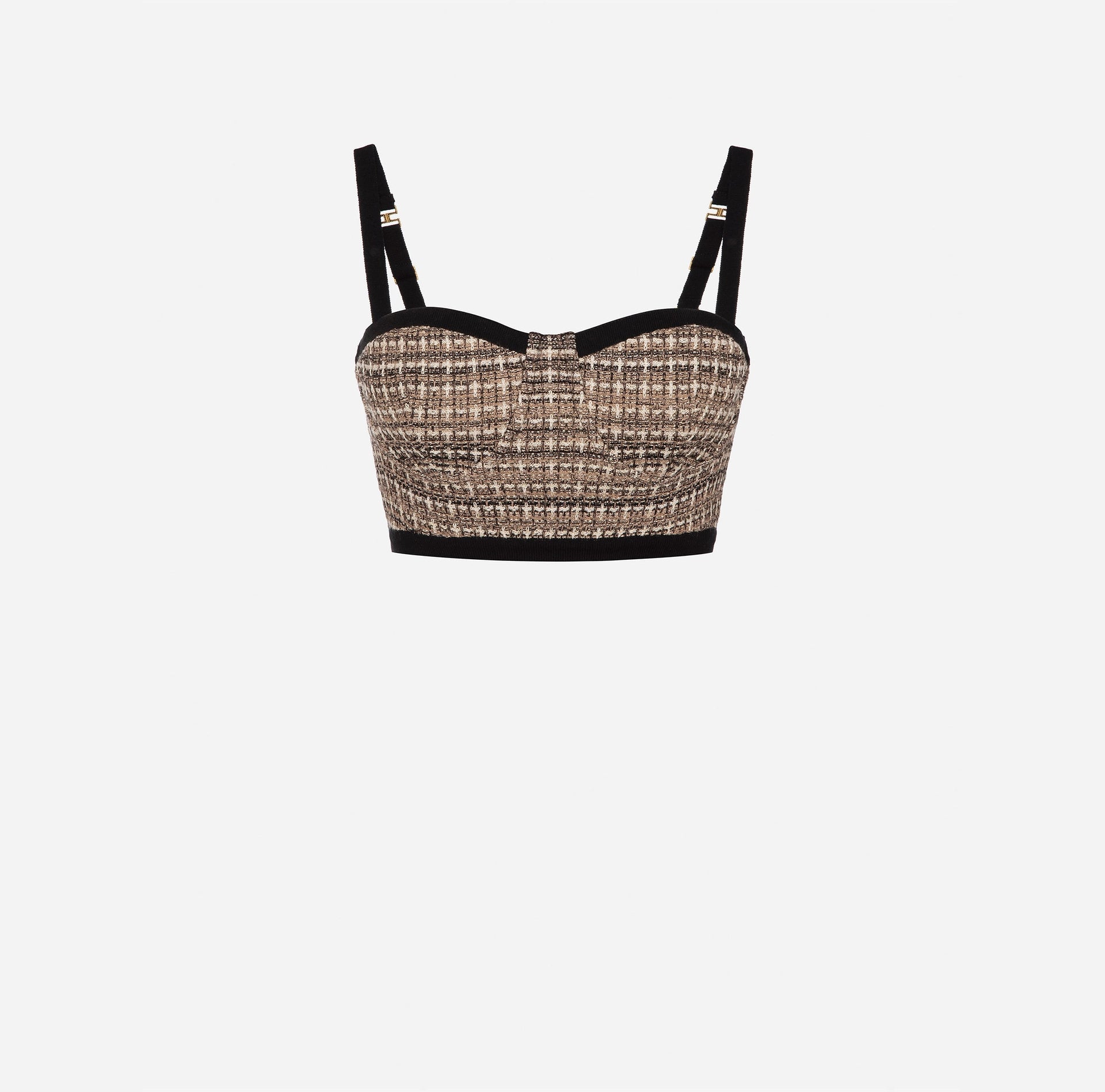 Lurex tweed bustier top | LAST PIECE: 42
