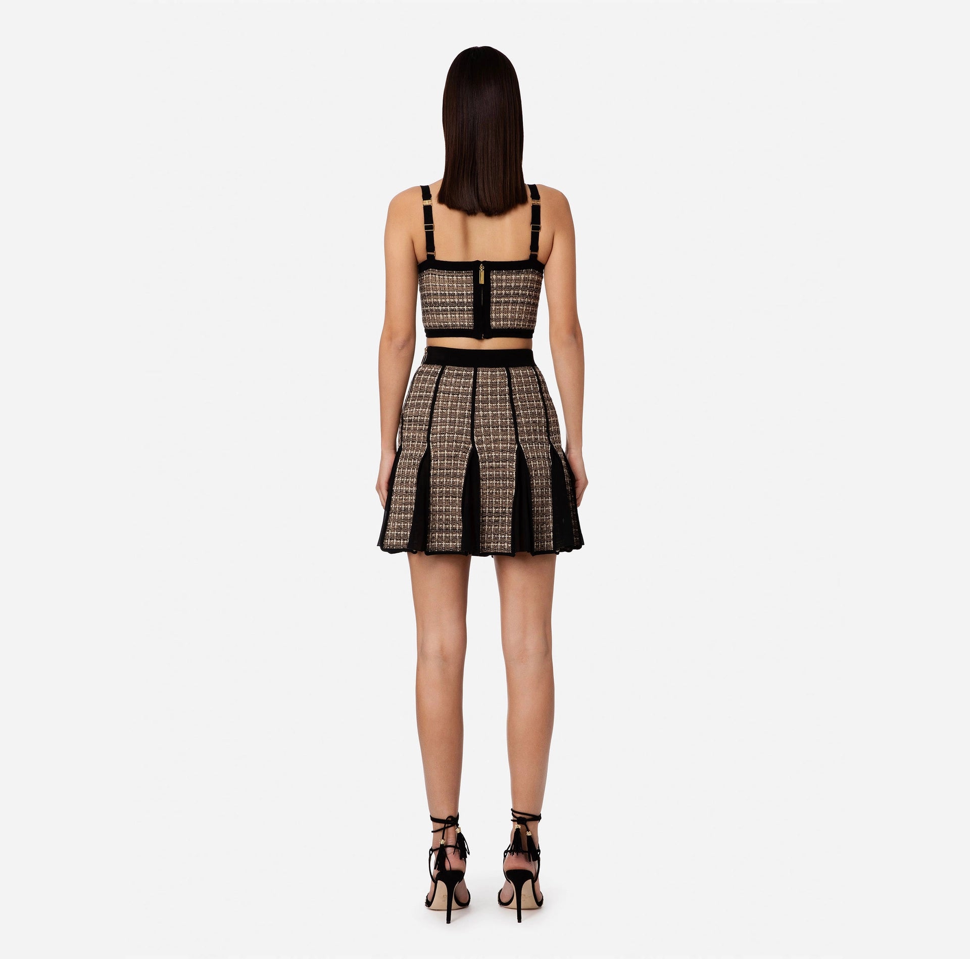 Lurex tweed bustier top | LAST PIECE: 42