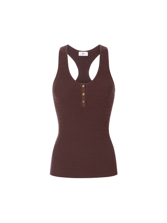 Micro-braided knit top