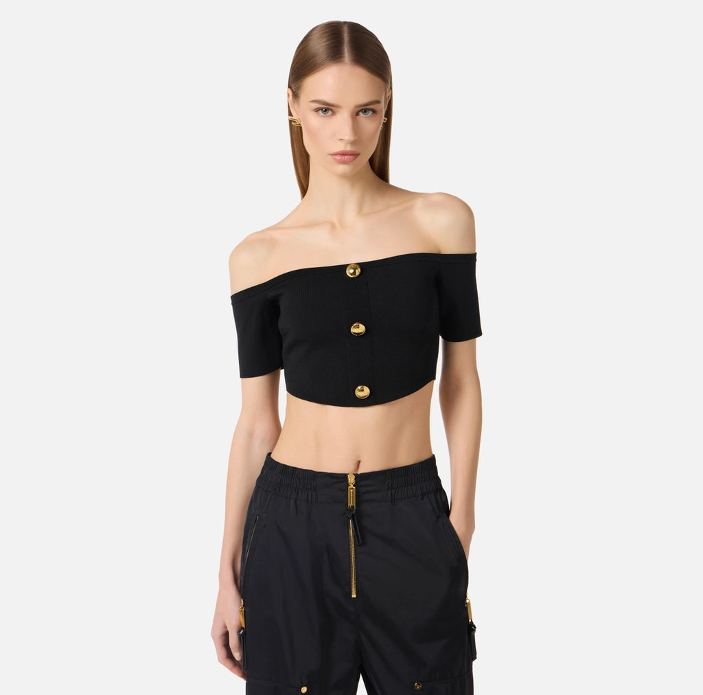 Top in knit fabric