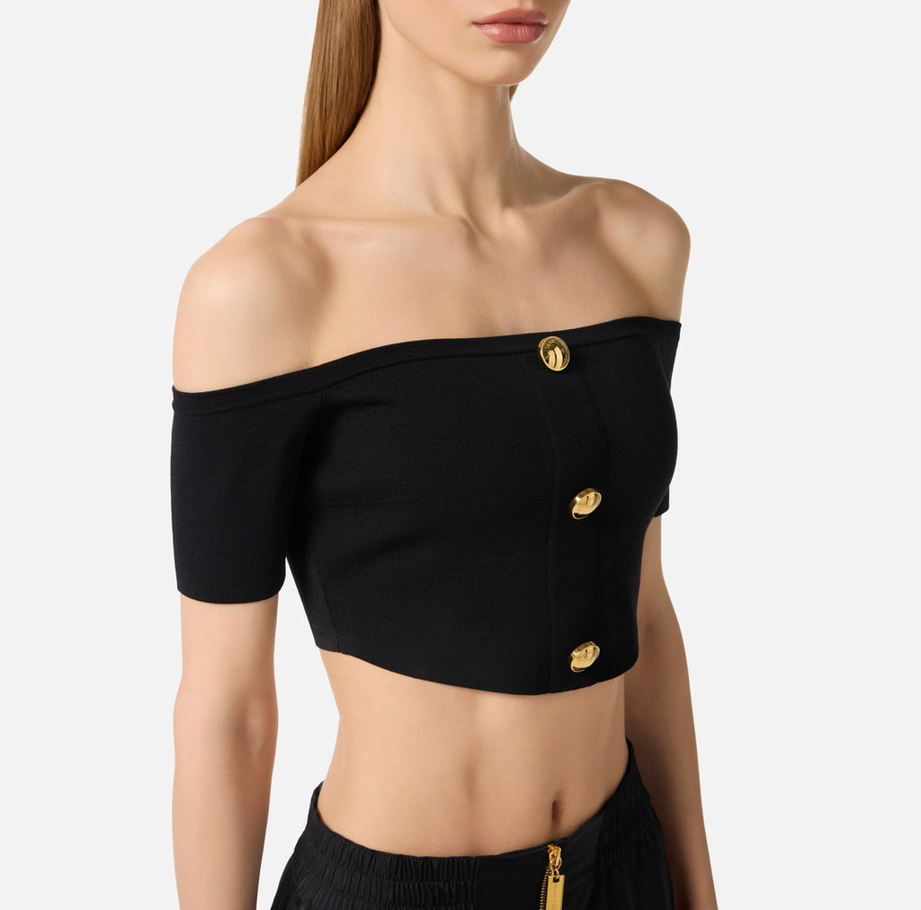 Top in knit fabric