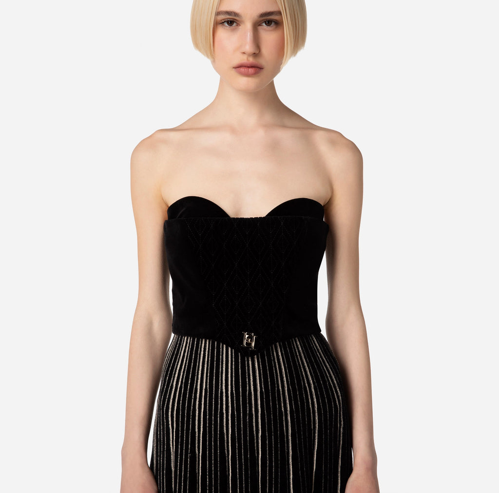 Velvet bustier top | LAST PIECE: 40
