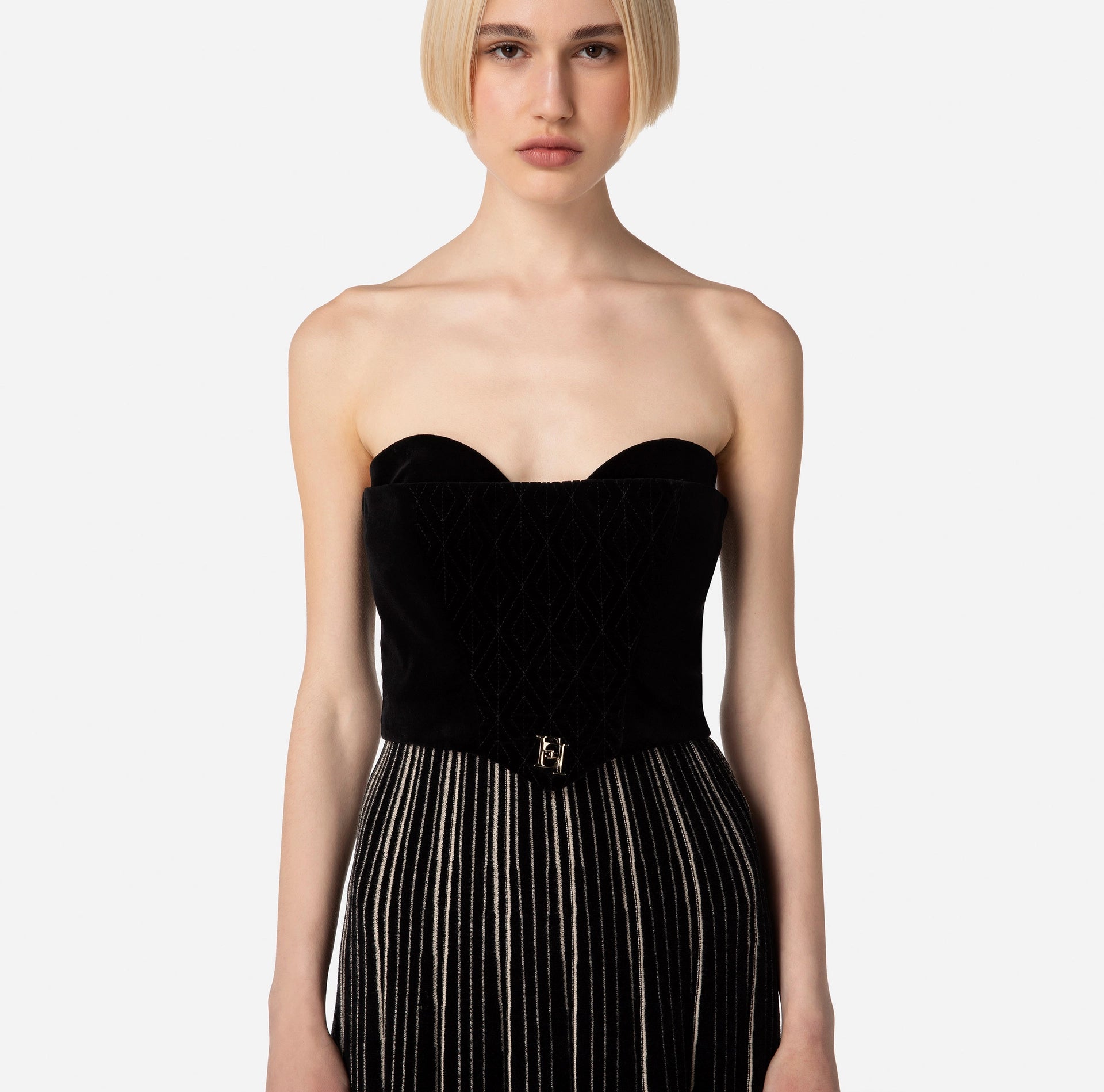 Velvet bustier top | LAST PIECE: 40