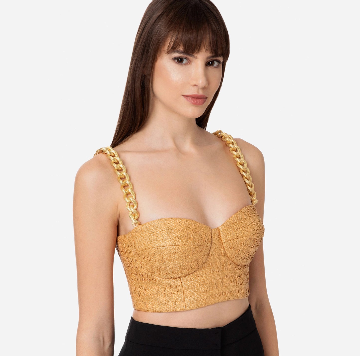 Raffia top with cups