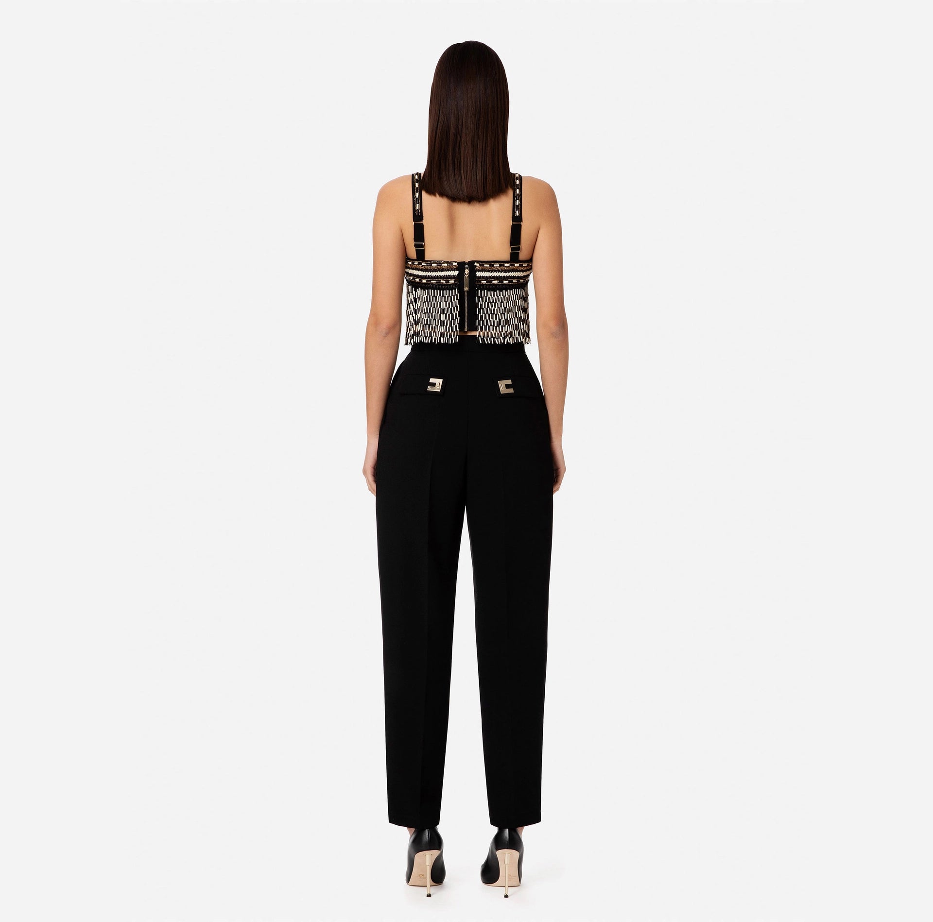 Top with ethnic embroidery and two-tone fringe | LAST PIECE: 42