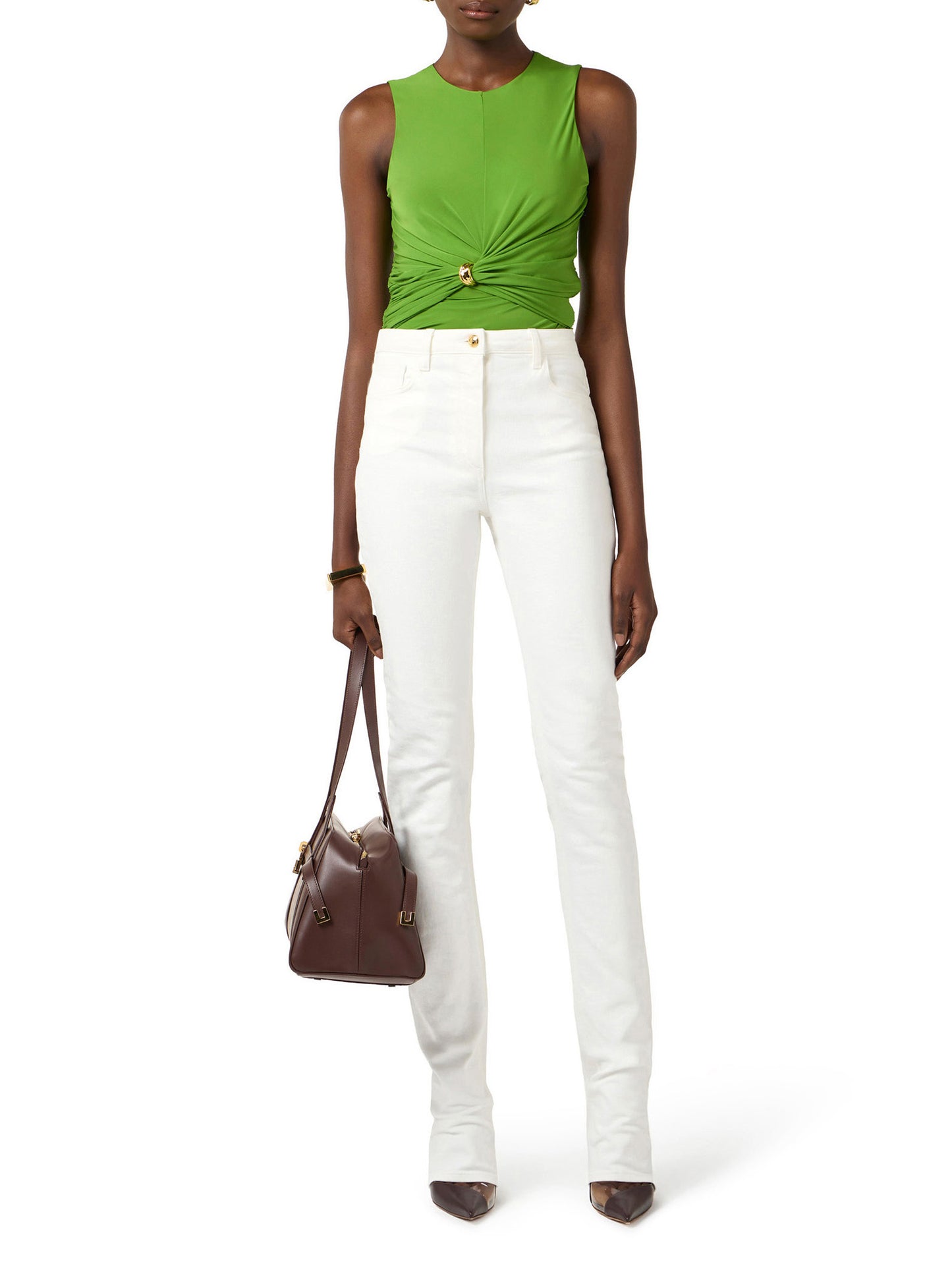 Jersey top with jewel detail