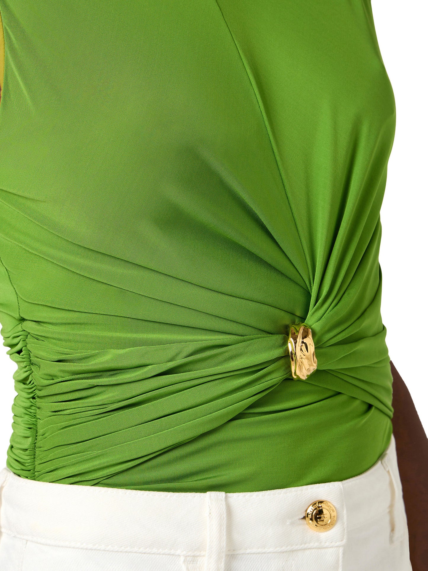 Jersey top with jewel detail