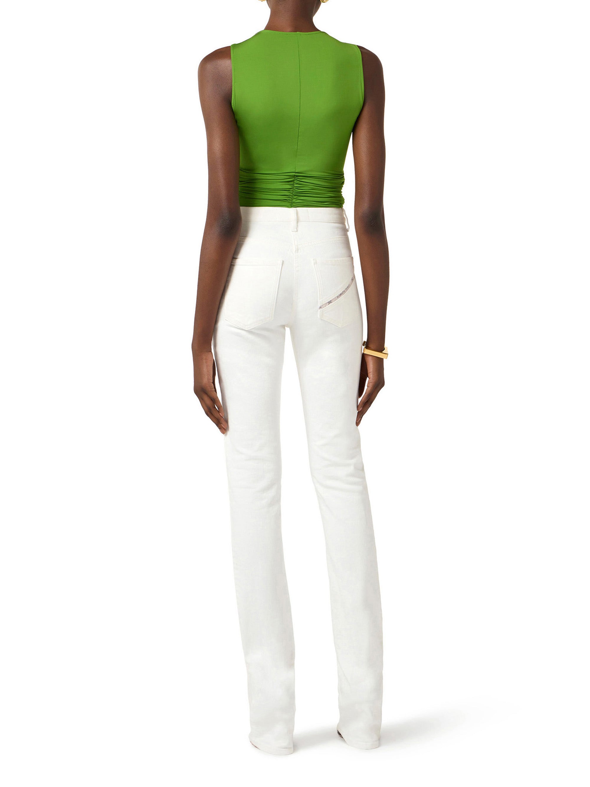 Jersey top with jewel detail