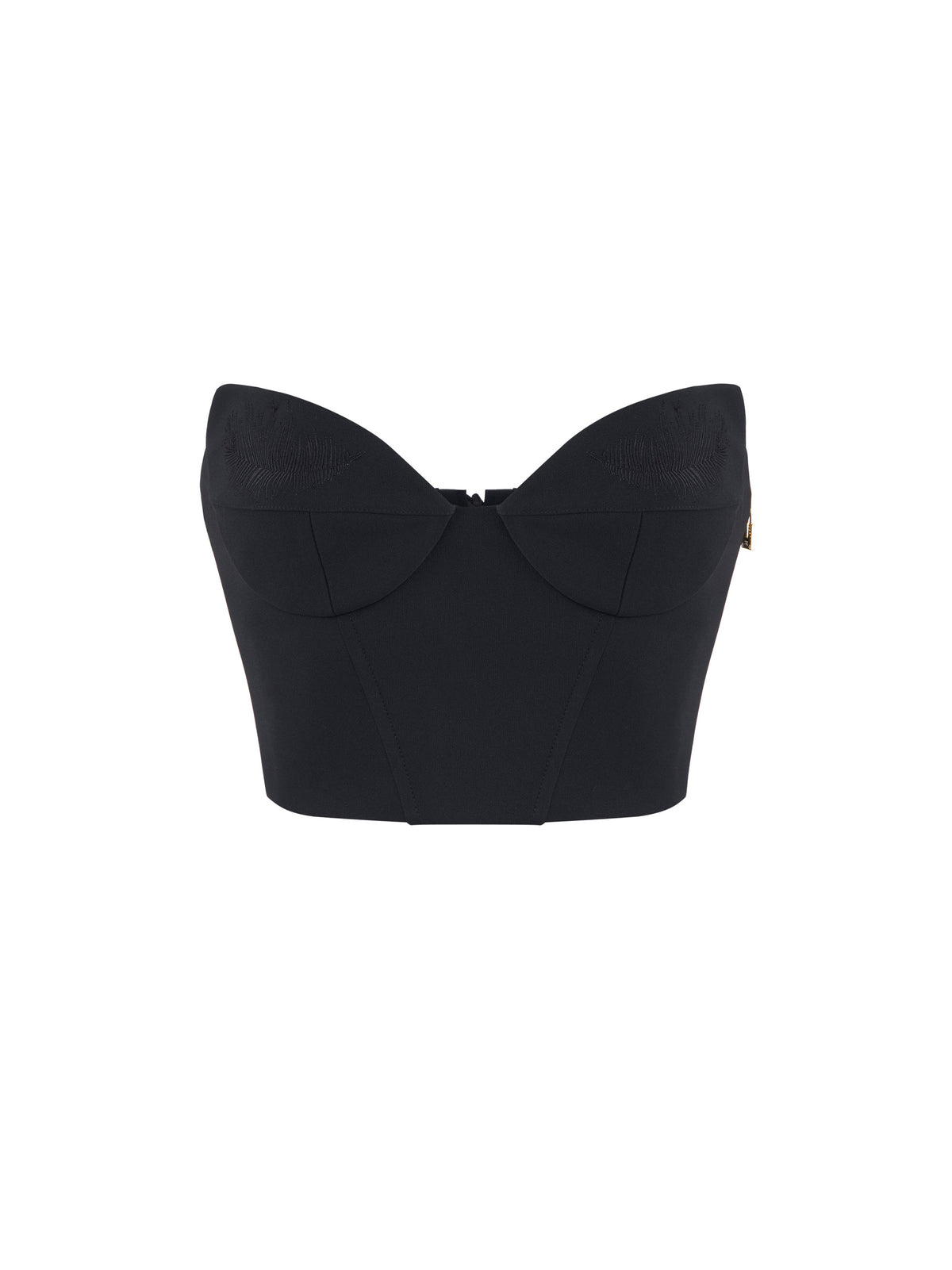 Top in lightweight crêpe fabric with feathers