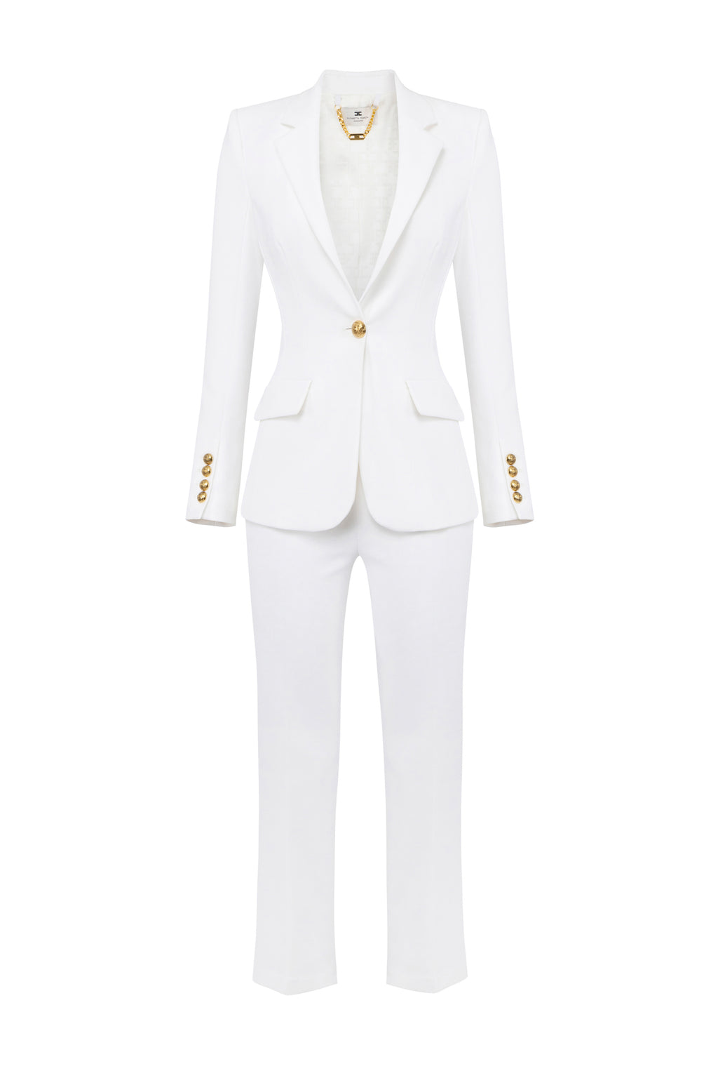 Single-breasted women’s suit in crêpe fabric | LAST PIECE: 40