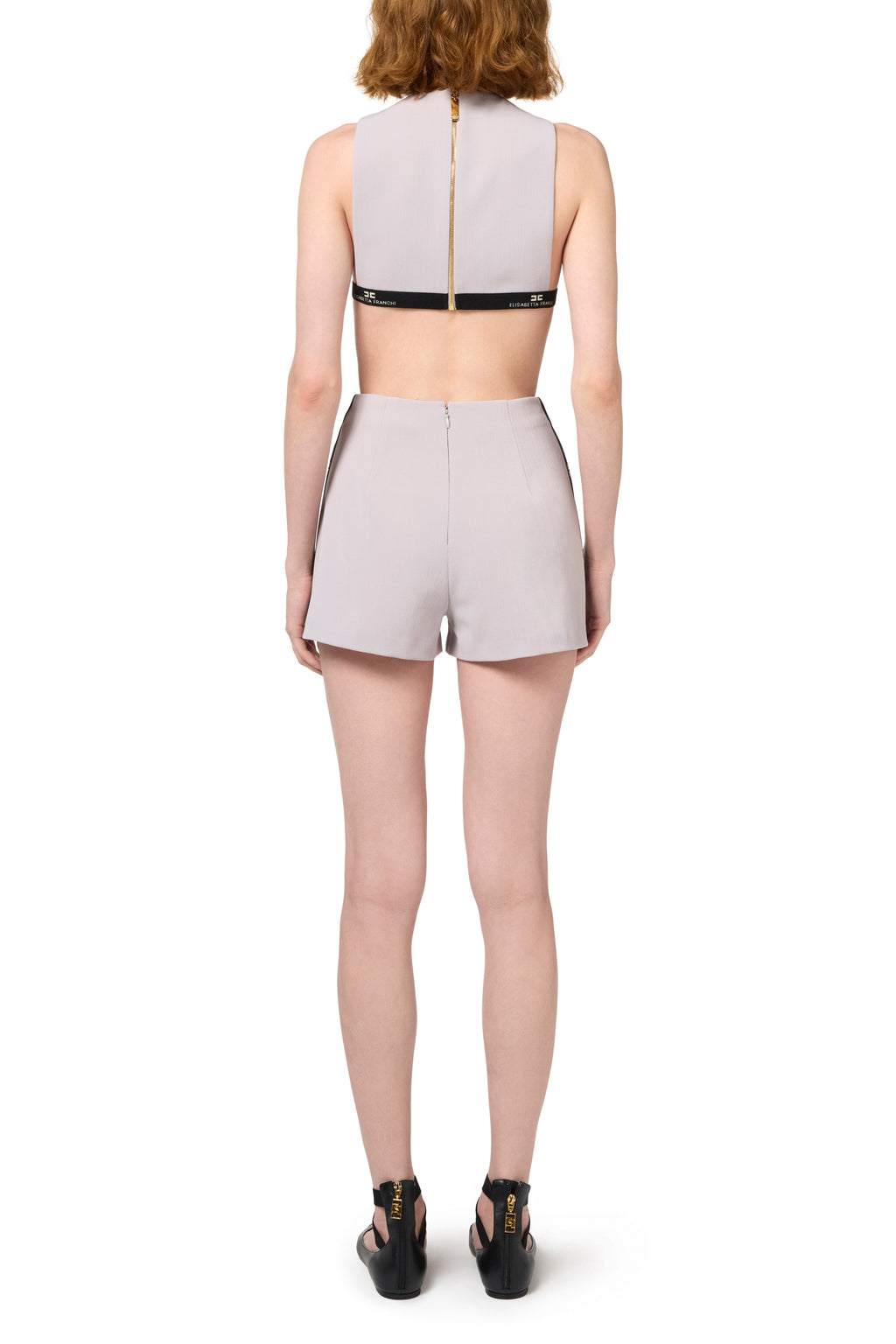 Cool wool romper suit with logoed elastic band | LAST PIECE: 40