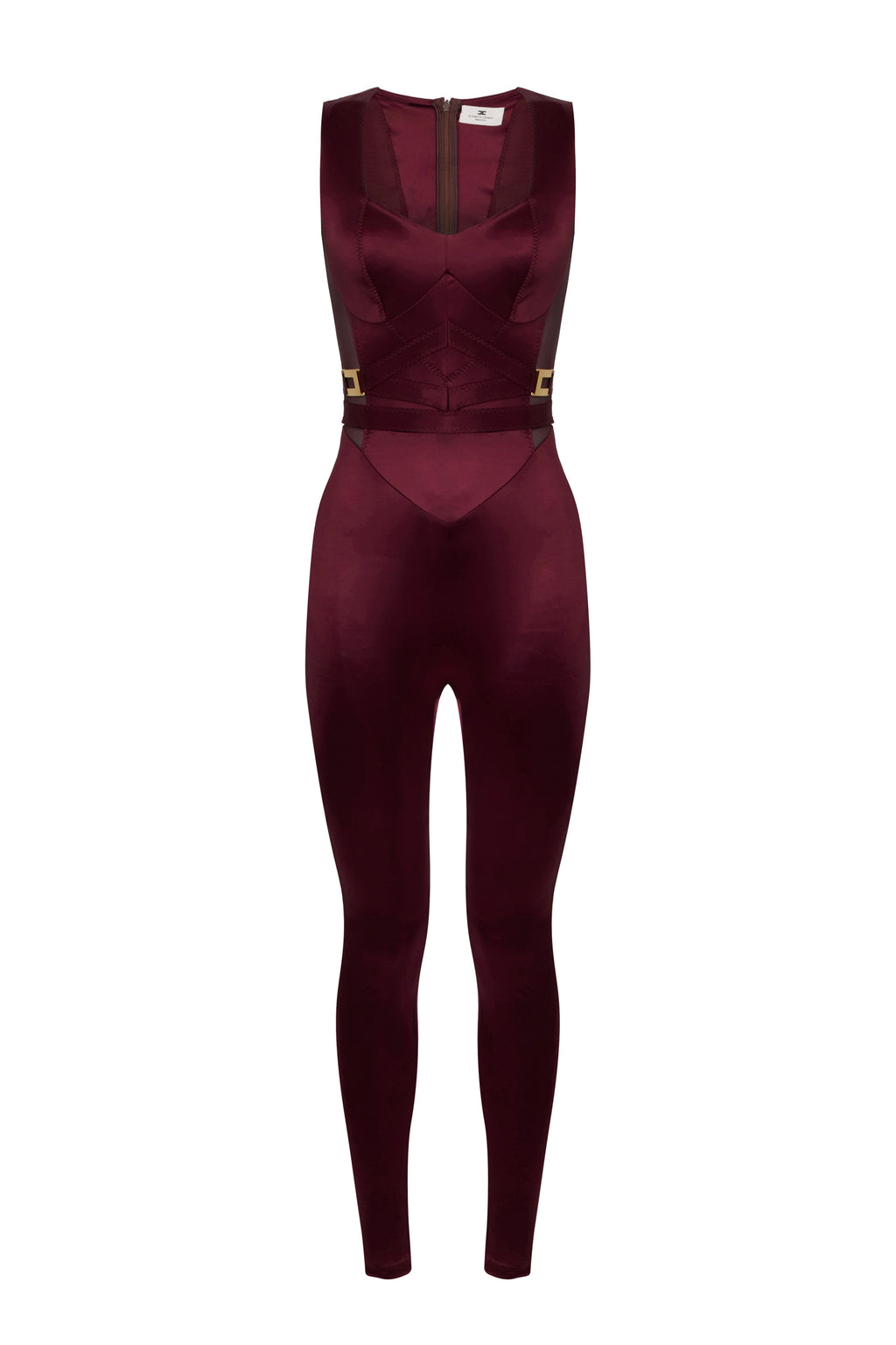 Lycra jumpsuit with jewel logo